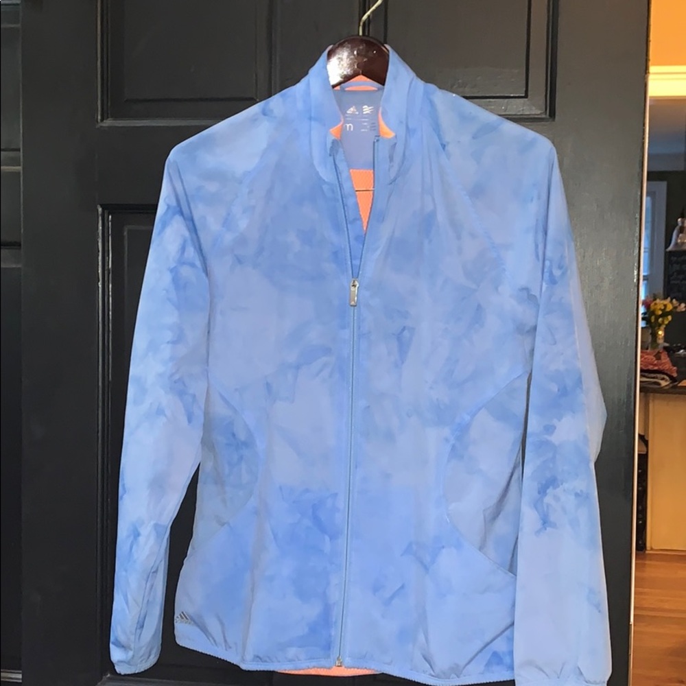 Adidas Blue Athletic Jacket Medium - image 1